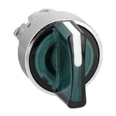 Green 3-position selector switch head ZB4BK1333